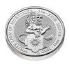 2020 GB 5-Pounds Queen's Beasts - White Lion of Mortimer 2oz. Silver (No Tax) Rim Toning