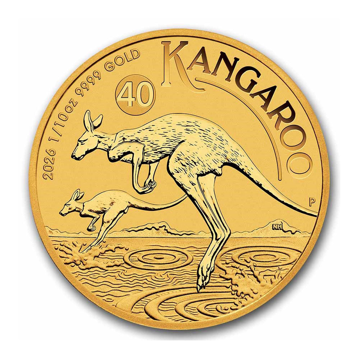 2026 Australia $15 Kangaroo 1/10oz .9999 Gold (No Tax)