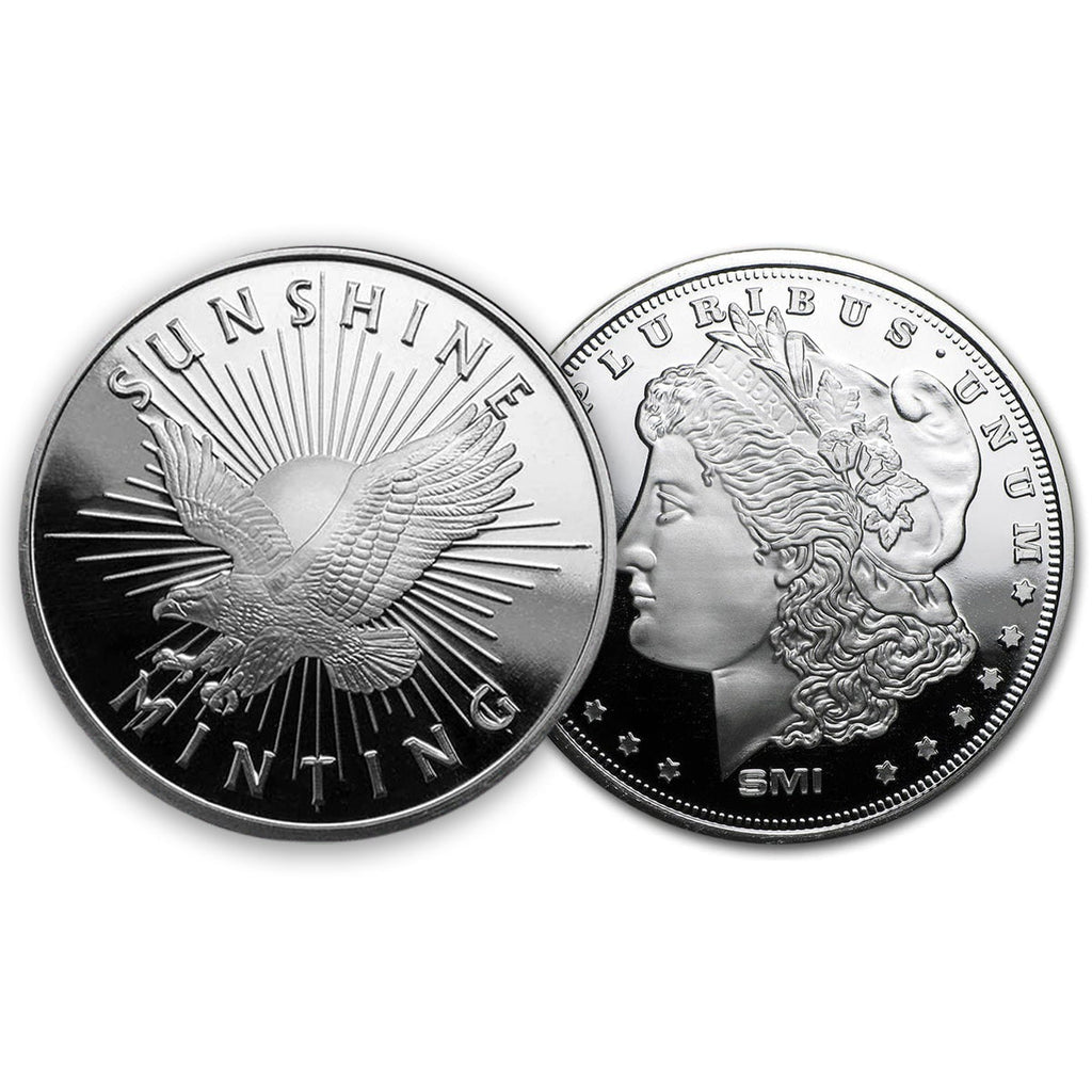 Sunshine or Silvertowne Mint 1oz. .999 Silver Round (TAX Exempt) Various Designs