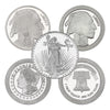 20 x Sunshine or Silvertowne 1oz. .999 Fine Silver Rounds (No Tax) 20pcs