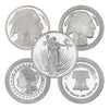 Sunshine or Silvertowne Mint 1oz. .999 Silver Round (TAX Exempt) Various Designs