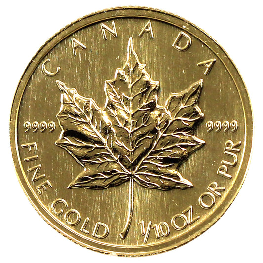 1993 Canada $5 1/10oz .9999 Gold Maple Leaf in Capsule (No Tax)