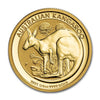 2021 Australia $25 Kangaroo 1/4oz .9999 Gold (No Tax) Scratched Cap.