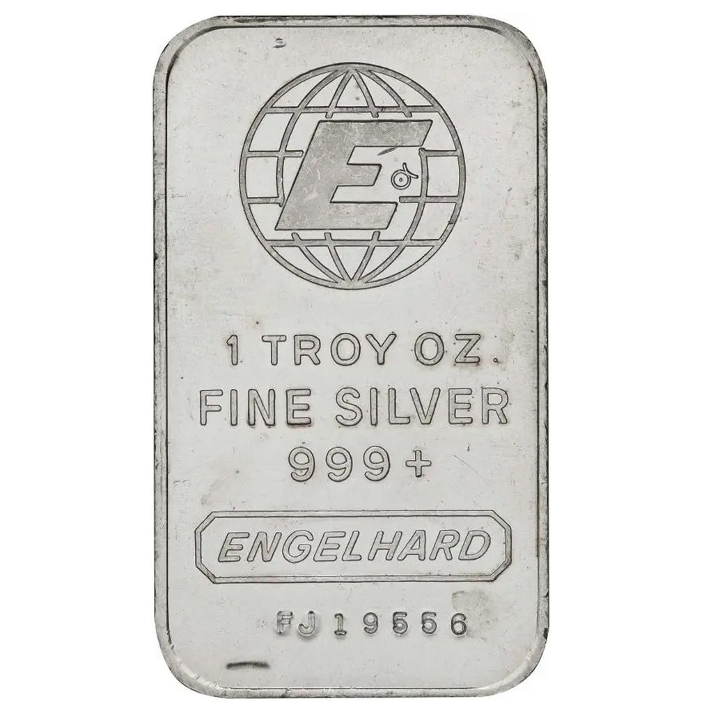 Engelhard (1981-1985) 1oz. .999+ Fine Silver Bar (No Tax) Flaws