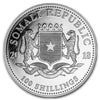 2018 Somalia 100 Shillings Elephant 1oz .999 Silver (No Tax) Lightly Toned