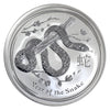 2013 Australia $10 Year of the Snake 10oz Silver (No Tax) Capsule Scr/Edge toning