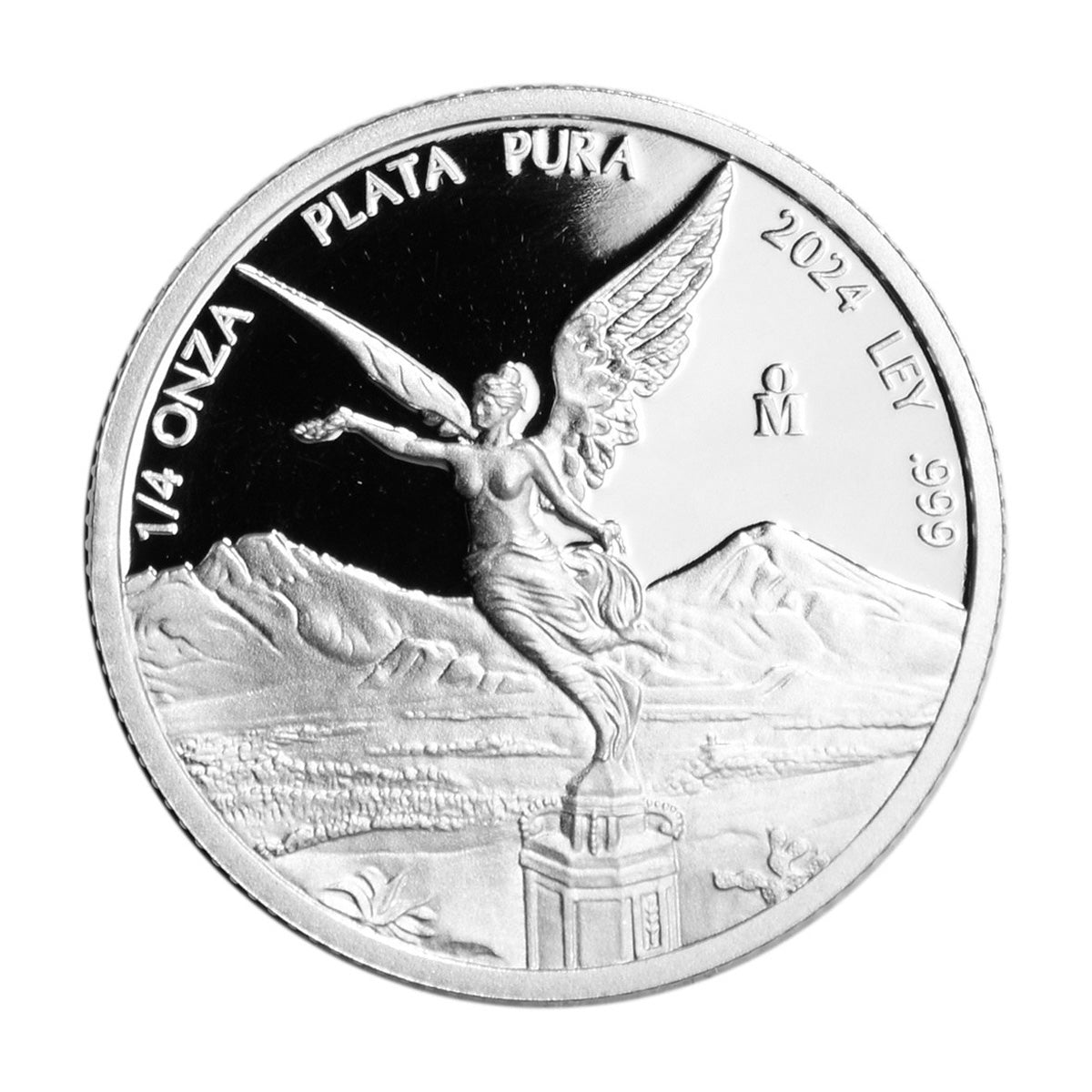 2024 Mexico Libertad 1/4oz .999 PROOF Silver Coin (No Tax) Capsule Scr ...