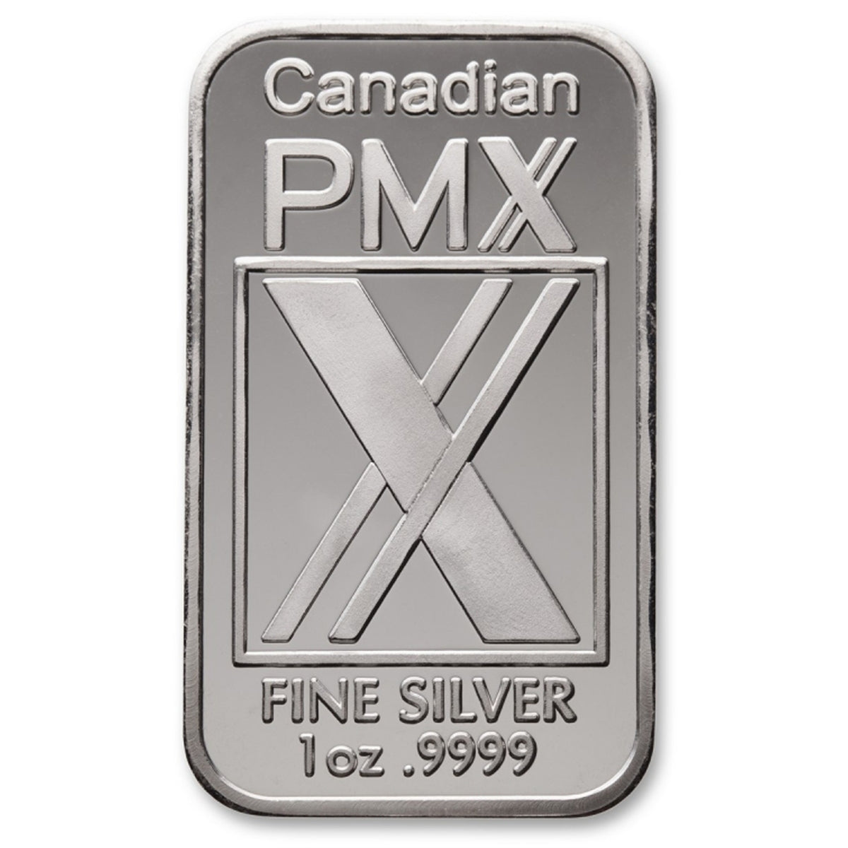 PMX 1oz .9999 Fine Silver Bar (No Tax) - Lightly Toned/Scratched