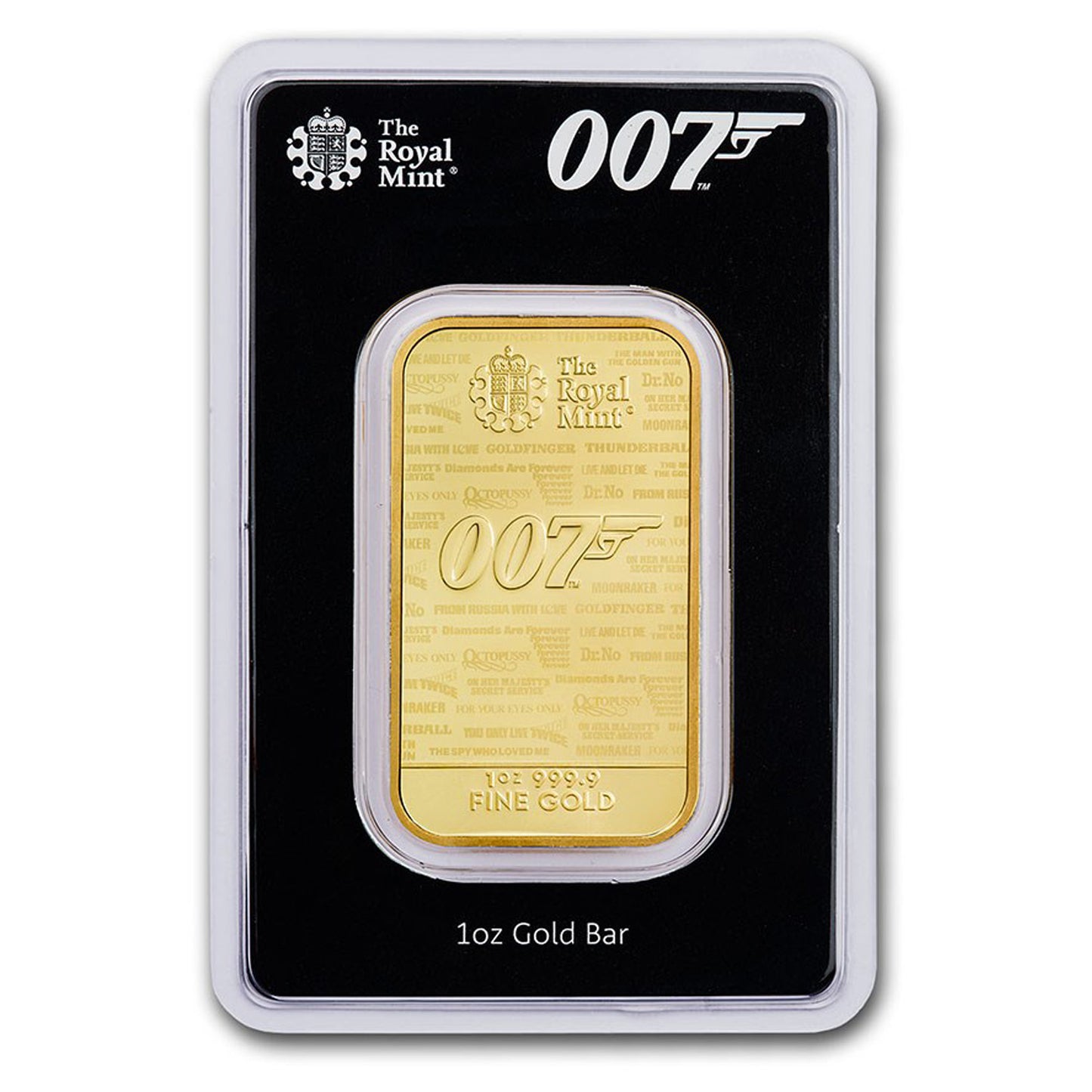 2020 GB James Bond 007 1oz Gold Bar (No Tax) Scr on Card - NO CREDIT CARDS or PAYPAL