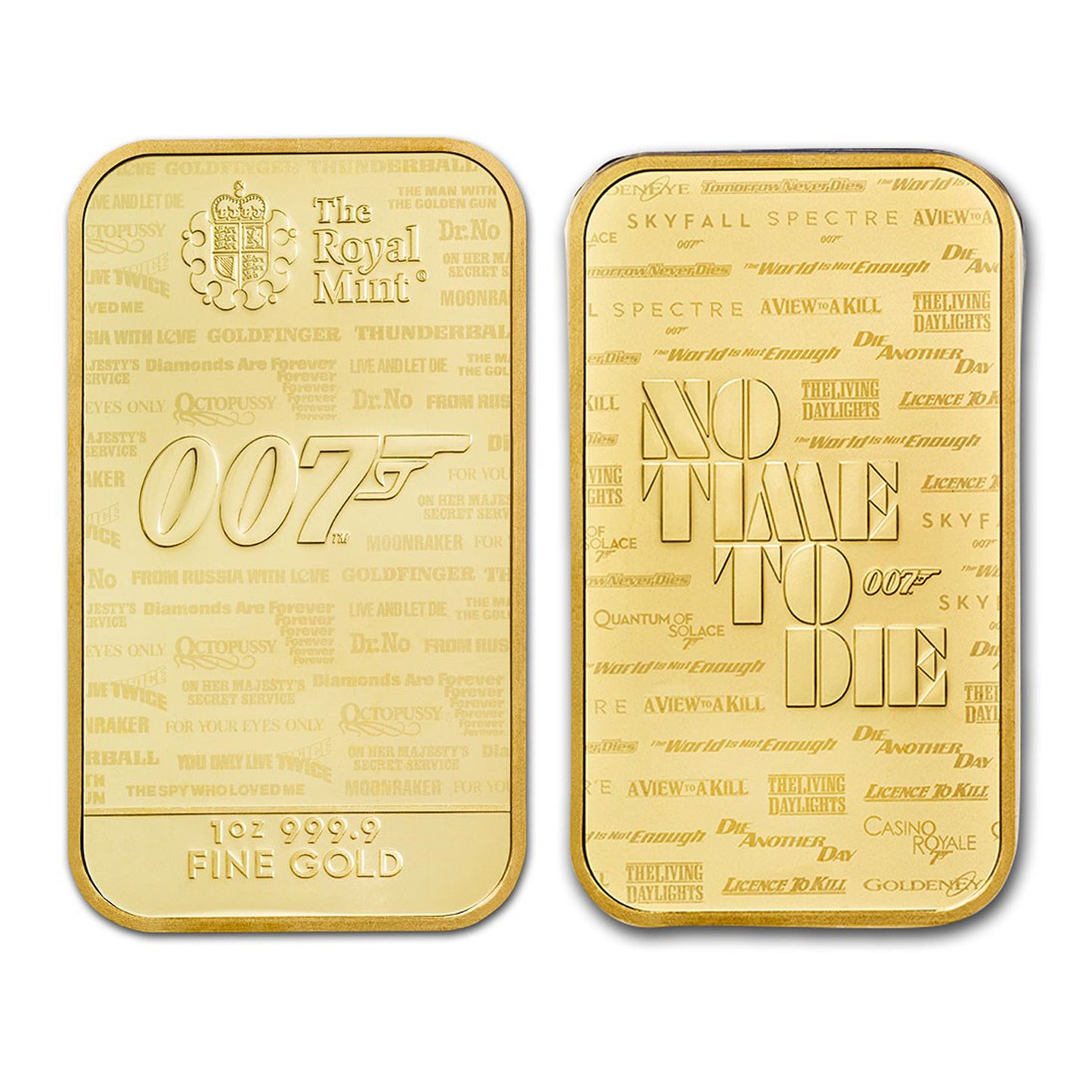 2020 GB James Bond 007 1oz Gold Bar (No Tax) Scr on Card - NO CREDIT CARDS or PAYPAL