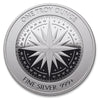 Compass Rose 1oz. .999 Silver Round (No Tax) May contain hairline scr.