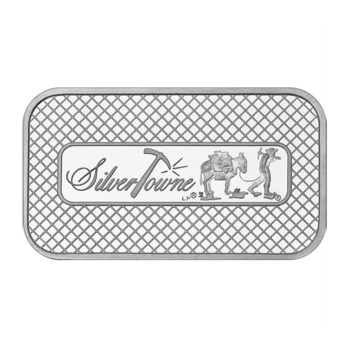 SilverTowne Mint Retro Eagle & Shield 1oz .999 Fine Silver Bar (TAX Exempt)