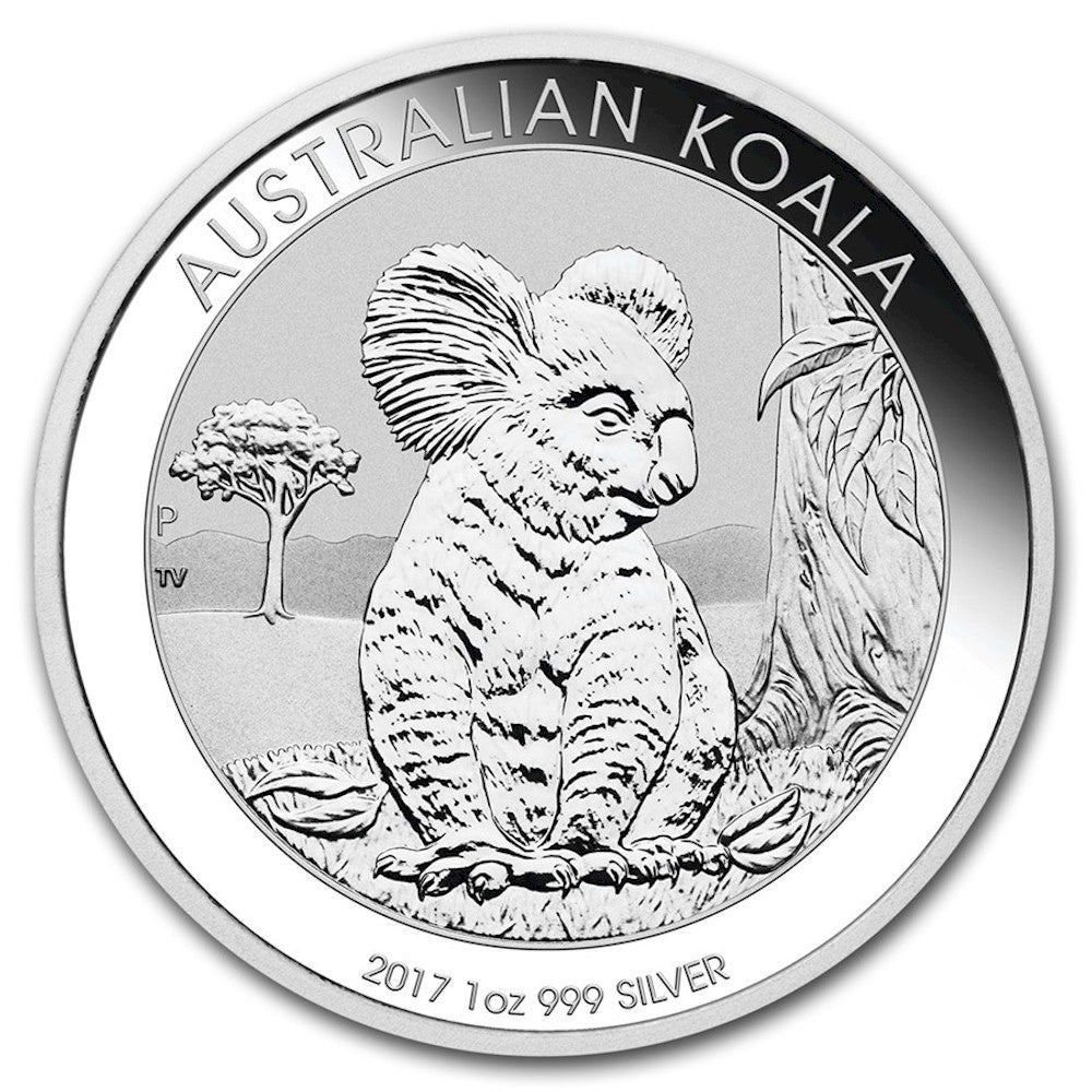 2017 Australia $1 Koala 1oz. .999 Silver (TAX Exempt) Hairline Scr on Cap