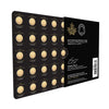 2026 Canada 25 x 1g Gold Maple Leaf Maplegram Sheet (25g) - No Credit Cards or PayPal (No Tax)