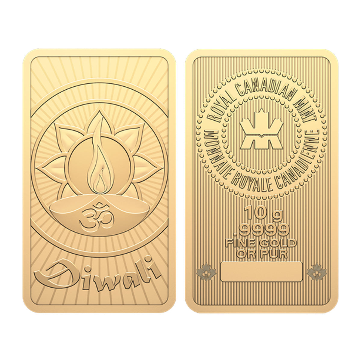 2025 RCM Diwali 10g .9999 Gold Bar in Original Package (No Tax)