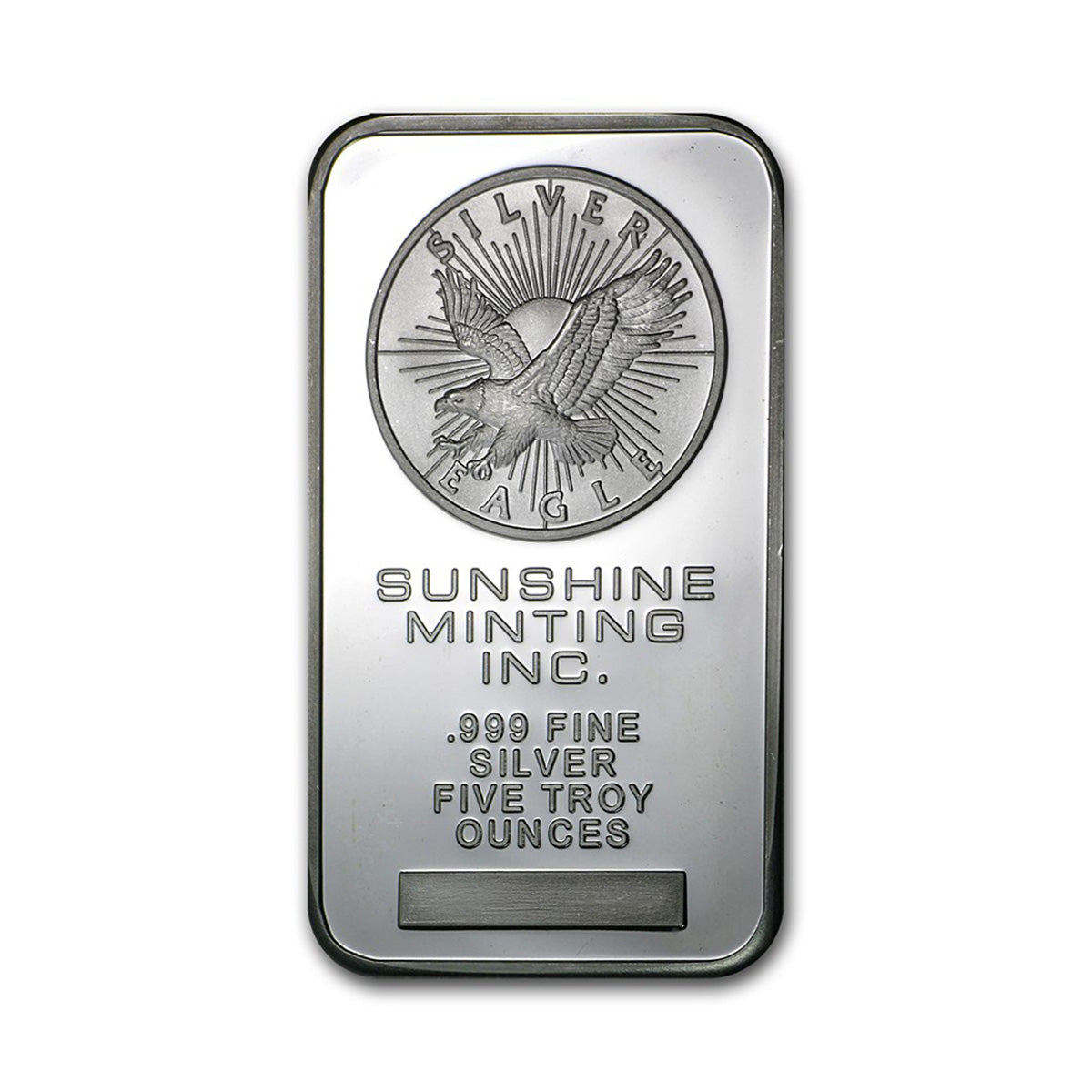 Vintage Sunshine Mint 5oz .999 Fine Silver Bars (No Tax) Light Toning