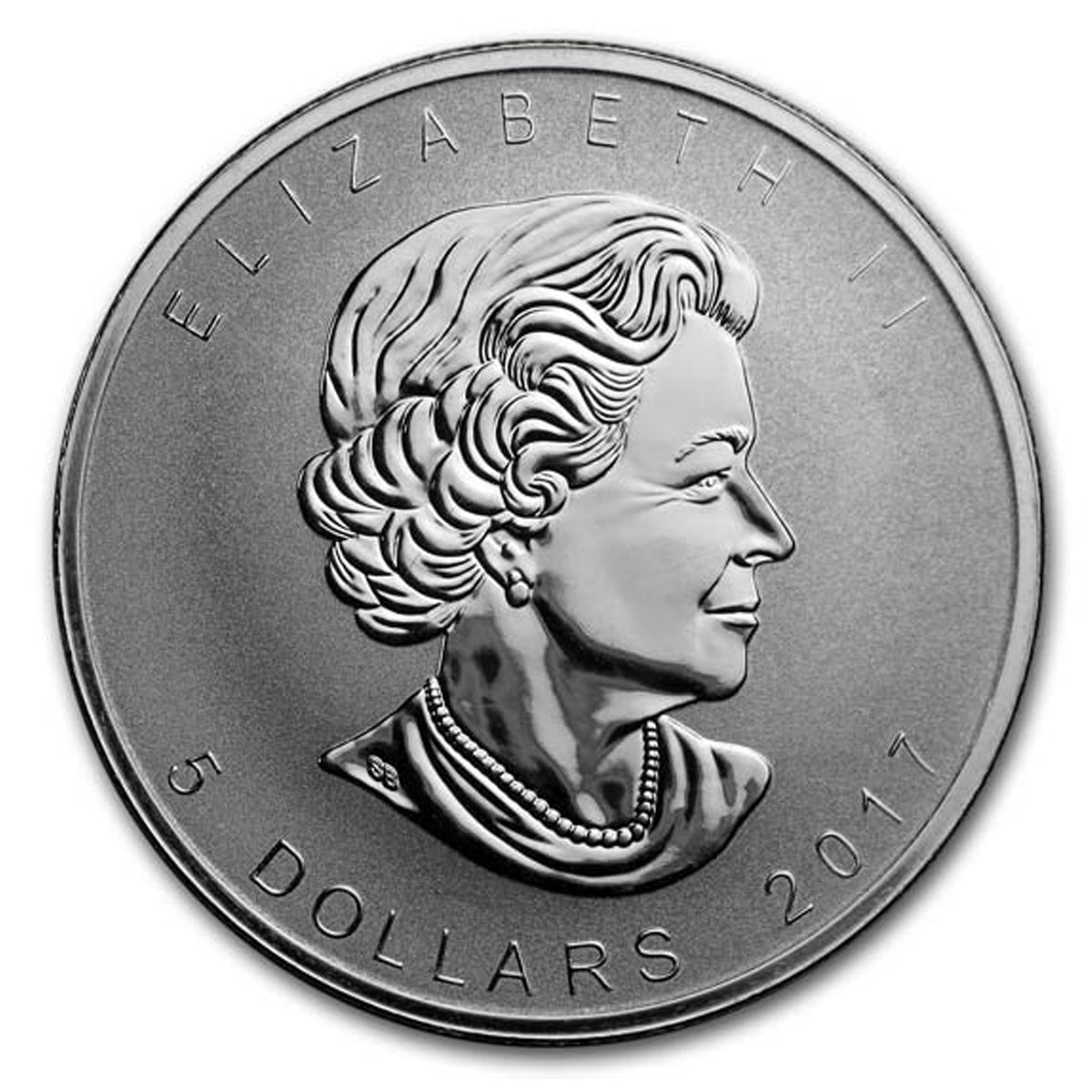 2017 $5 Moose Privy 1oz Silver Maple Leaf (No Tax) May have hairline scr