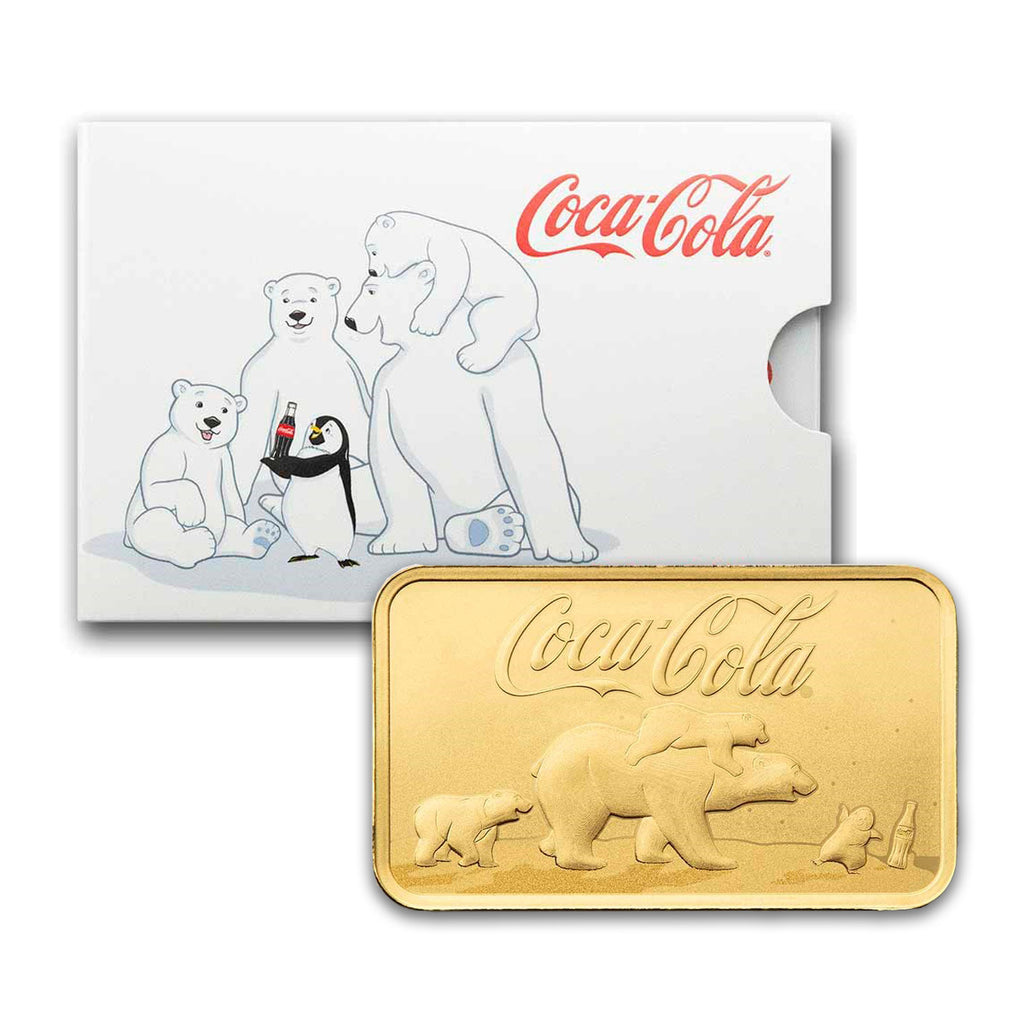 PAMP Coca-Cola® Polar Bear & Friends 5gram Gold in Card (No Tax)