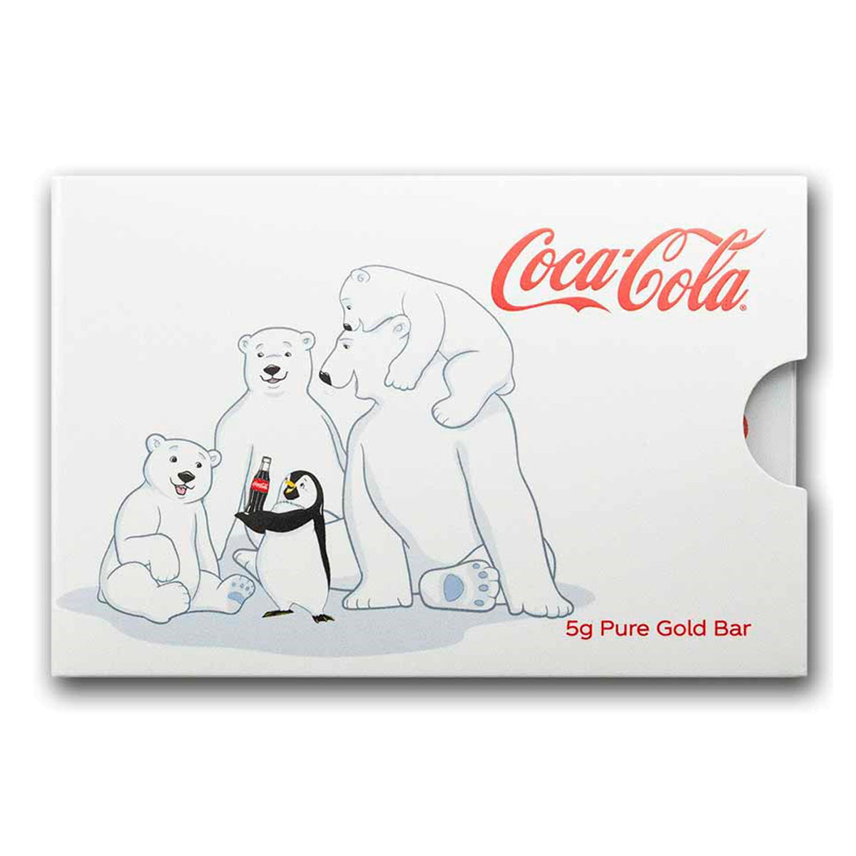 PAMP Coca-Cola® Polar Bear & Friends 5gram Gold in Card (No Tax)