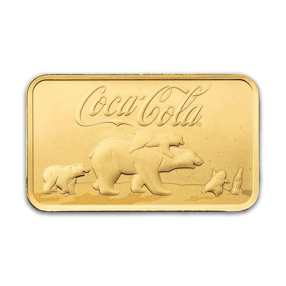 PAMP Coca-Cola® Polar Bear & Friends 5gram Gold in Card (No Tax)