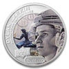 2017 $5 Coloured Upper Deck: Dylan Larkin 1oz. Silver (No Tax) Capsule Scr/Light toning