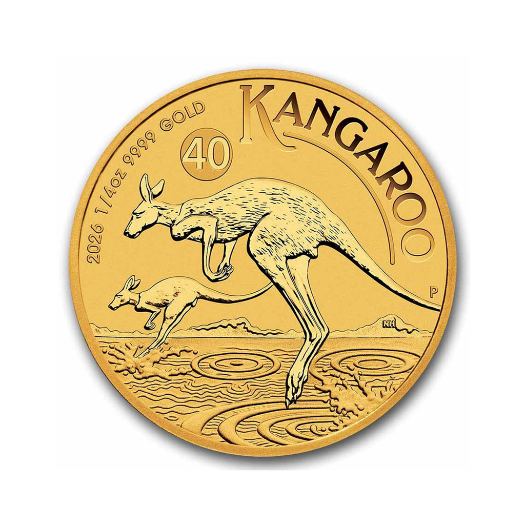 2026 Australia $25 Kangaroo 1/4oz .9999 Gold (No Tax)