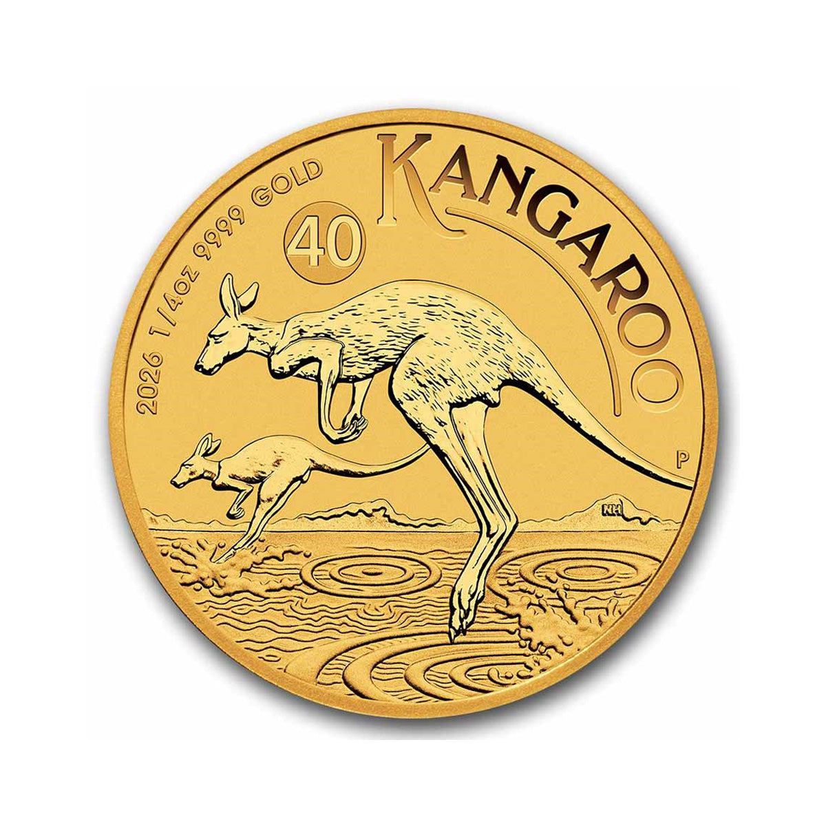 2026 Australia $25 Kangaroo 1/4oz .9999 Gold (No Tax)