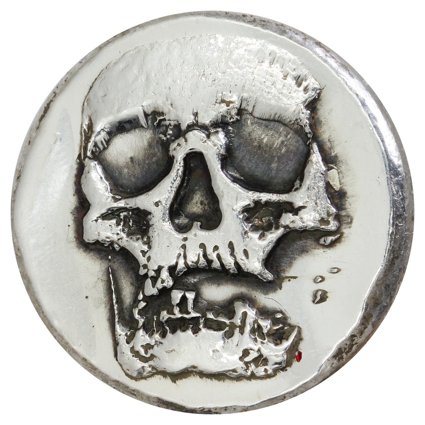 RSSC 1/2oz Antique Skull .999 Fine Silver Round (No Tax) Light Toning