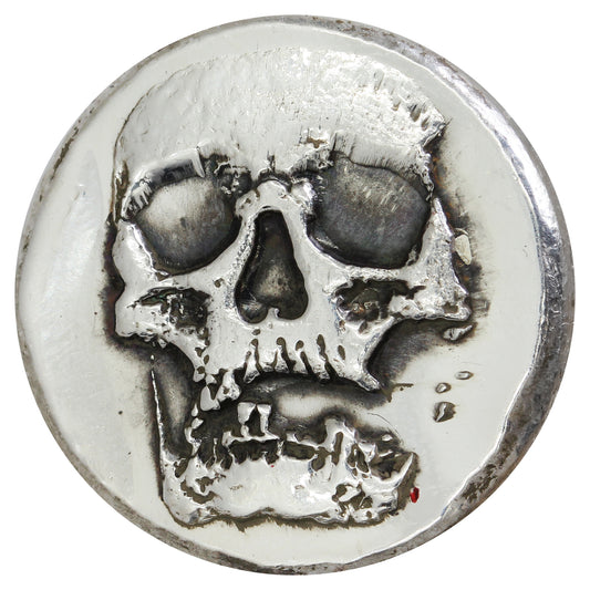RSSC 1/2oz Antique Skull .999 Fine Silver Round (No Tax) Light Toning