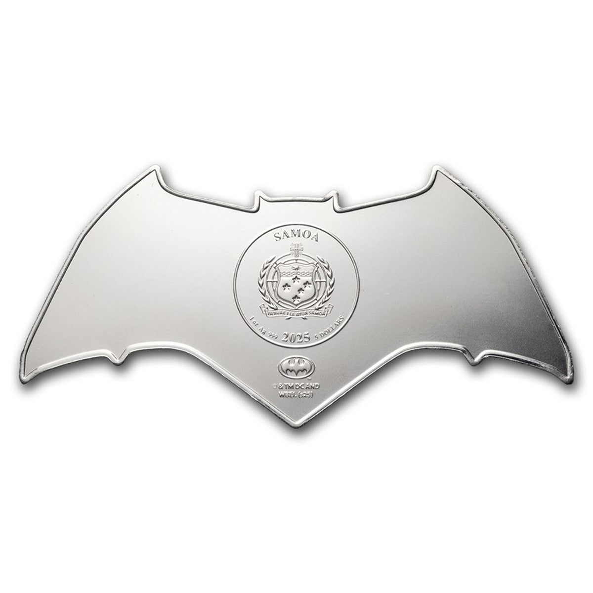 2025 Samoa $5 Batman Batarang Shaped 1oz Silver (No Tax) Capsule May Be Scr.