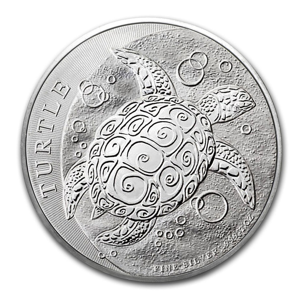 2015 Niue $5 Hawksbill Turtle 2oz .9999 Fine Silver (No Tax) Light Toning