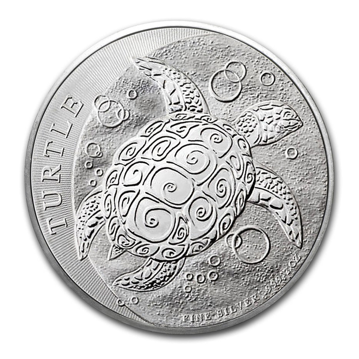 2015 Niue $5 Hawksbill Turtle 2oz .9999 Fine Silver (No Tax) Light Toning