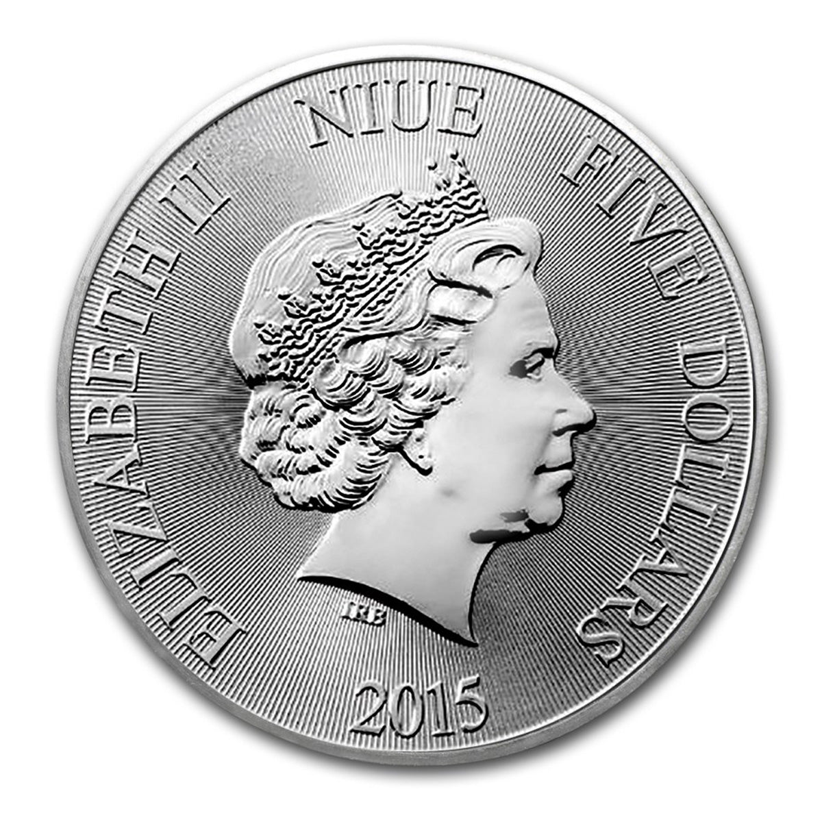 2015 Niue $5 Hawksbill Turtle 2oz .9999 Fine Silver (No Tax) Light Toning
