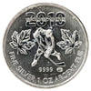 2010 Canada $5 Olympic Hockey 1oz Silver (Tax Exempt) Tone Spots/Scr