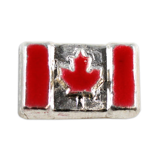 Beaver Bullion Red Coloured Canada Flag 1oz. .999 Fine Silver Bar (No Tax)