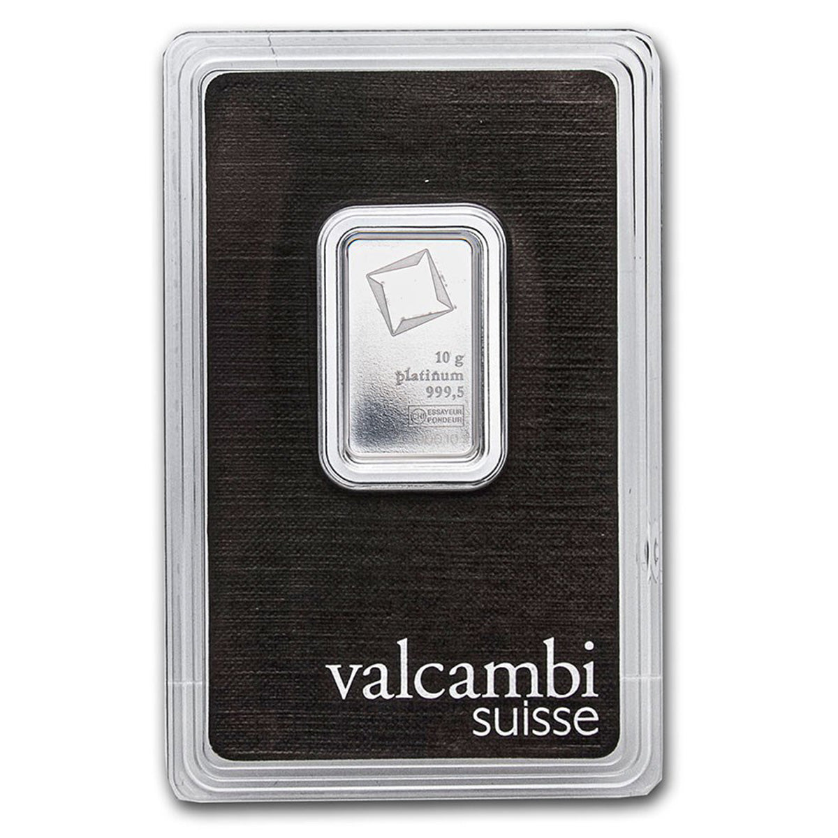 Valcambi Suisse 10g .9999 Platinum Bar in Original Package (No Tax)