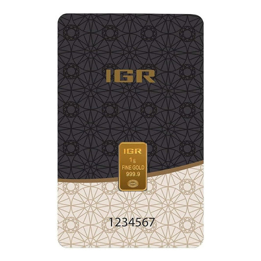 Istanbul Gold Refinery (IGR) 1g .999 Gold Bar (No Tax)