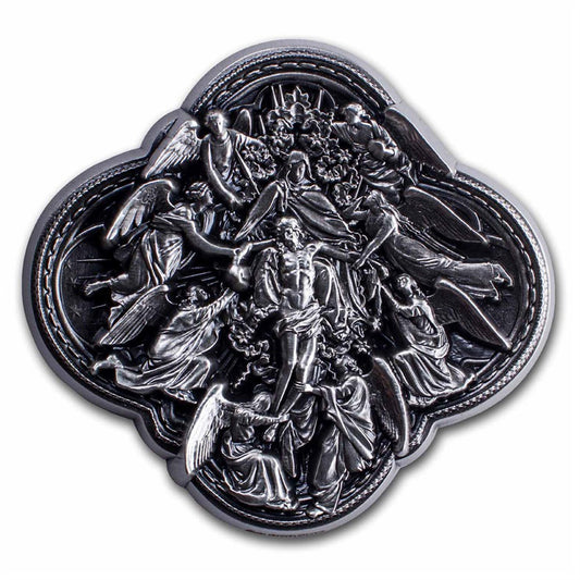 South Korea Pieta 2oz .999 Silver Stacker (No Tax) Toning on Back