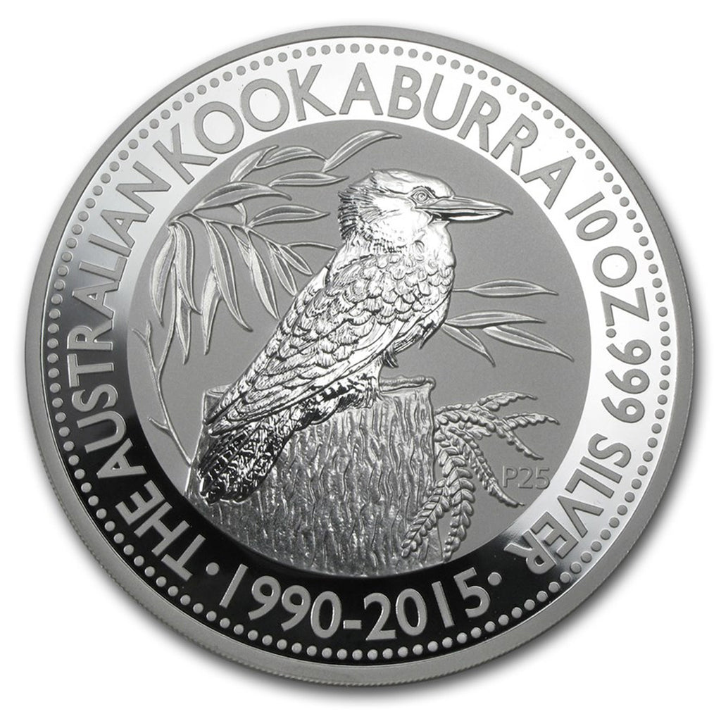 2015 Australia $10 Kookaburra 10oz Silver (No Tax) Issues