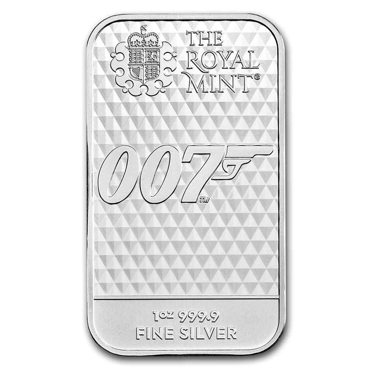 (2022) James Bond: Diamonds Are Forever (007) 1oz Silver Bar (No Tax) Light Toning