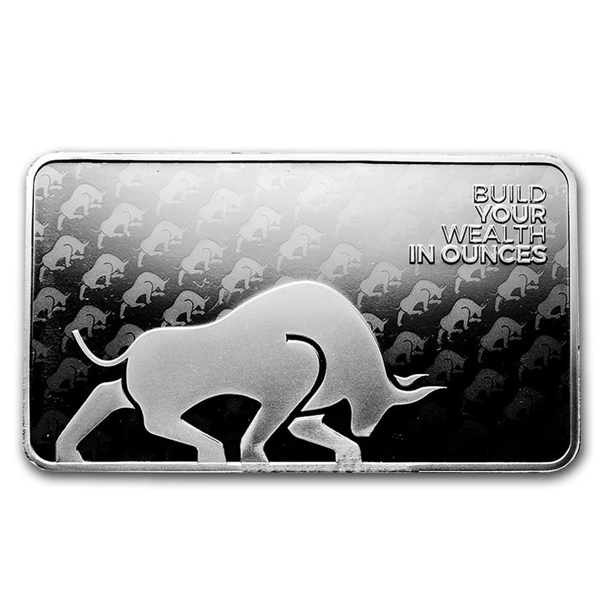 Silver Gold Bull 10oz Fine Silver .999 Bar (No Tax) Lightly Toned