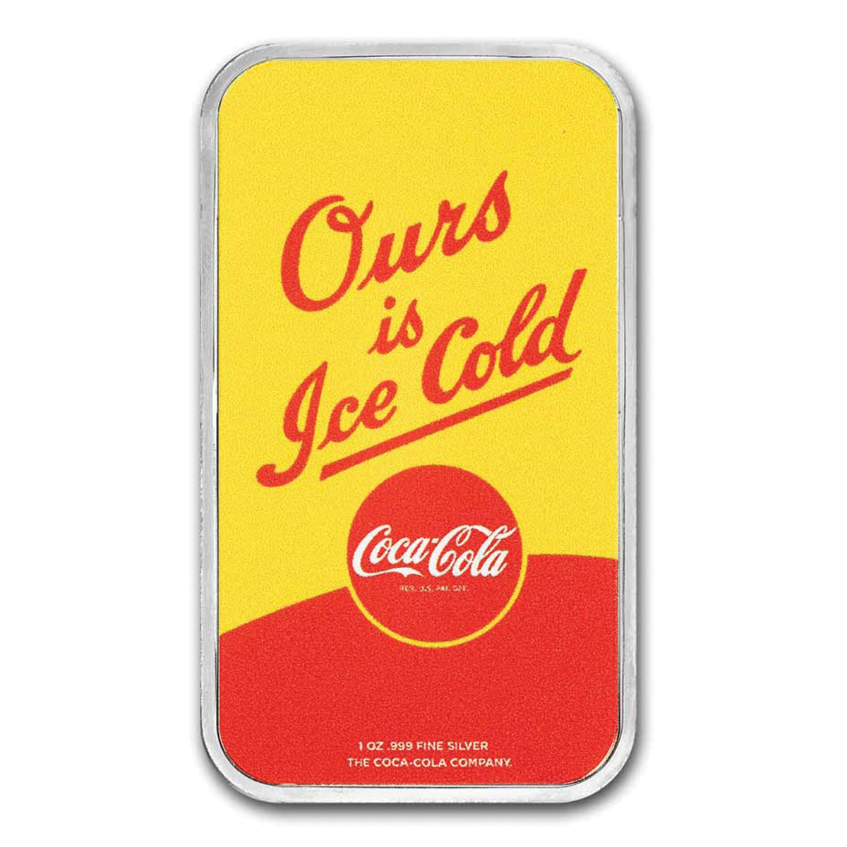 Coca-Cola® Summer Fun Colourized 1oz Silver Bar in Special Card (No Tax)