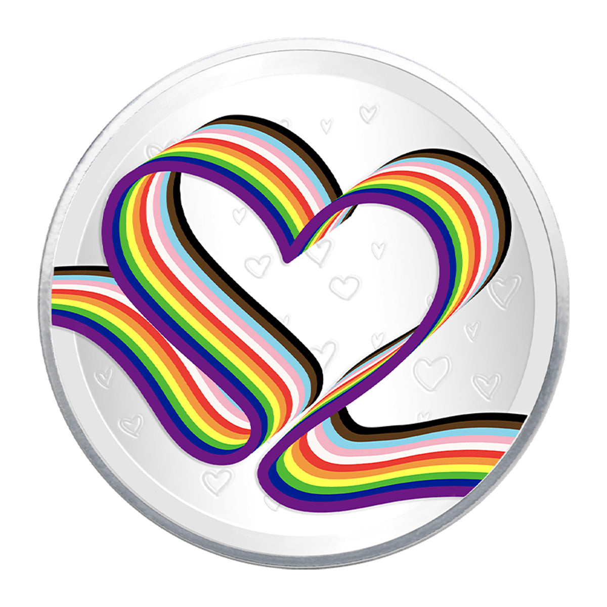 TD Bank Pride 1/2oz .999 Fine Silver Round (TAX Exempt) Holder Scratched