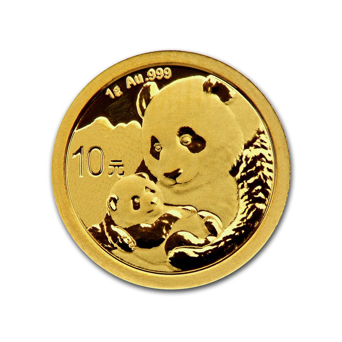 2019 China 10Y Panda 1g .999 Gold SEALED (No Tax) Scratches on Seal