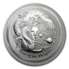 2012 Australia $10 Year of the Dragon 10oz Silver (No tax) Hairline Scr on Capsule