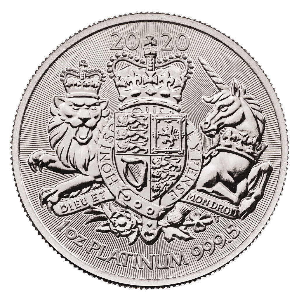 2020 The Royal Arms 1oz .9995 Platinum in Capsule (No TAX) Hairline Scr.  - NO CREDIT CARDS or PAYPAL