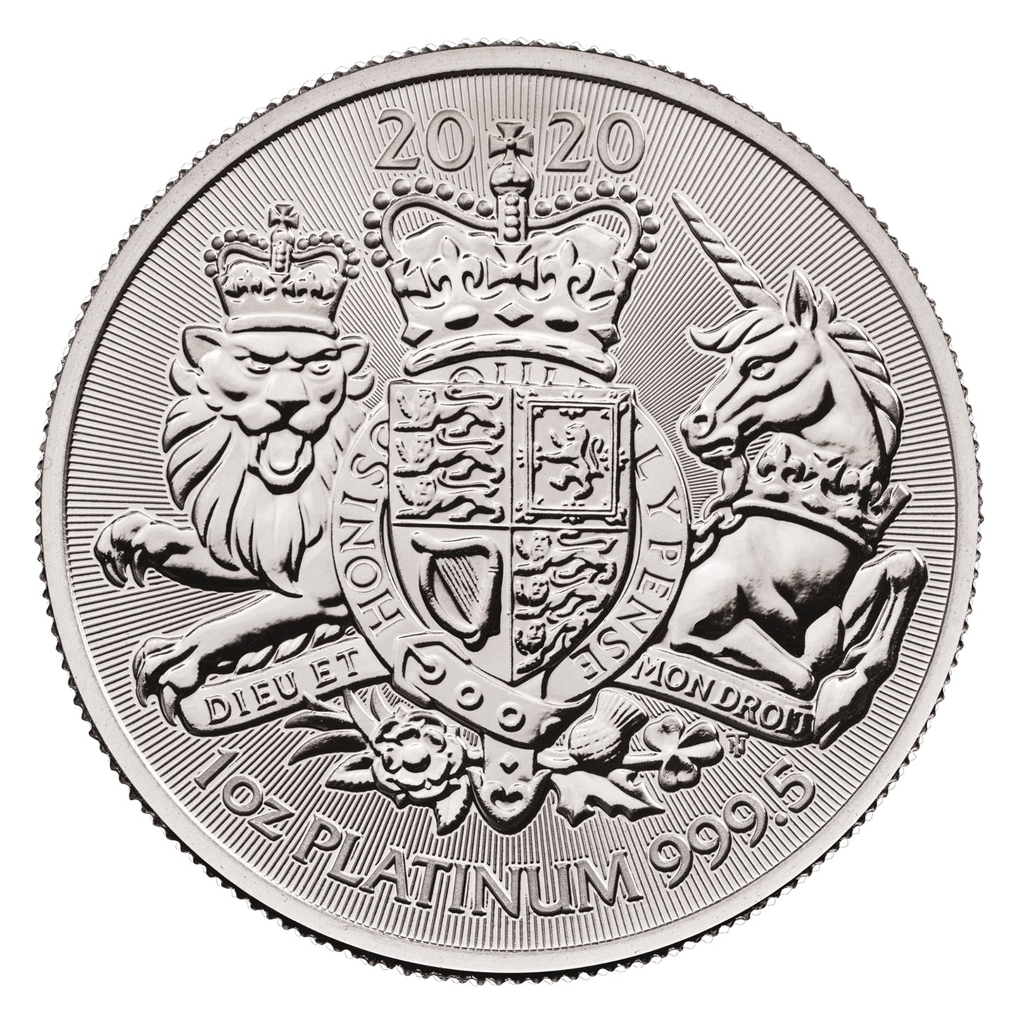 2020 The Royal Arms 1oz .9995 Platinum in Capsule (No TAX) Hairline Scr.  - NO CREDIT CARDS or PAYPAL