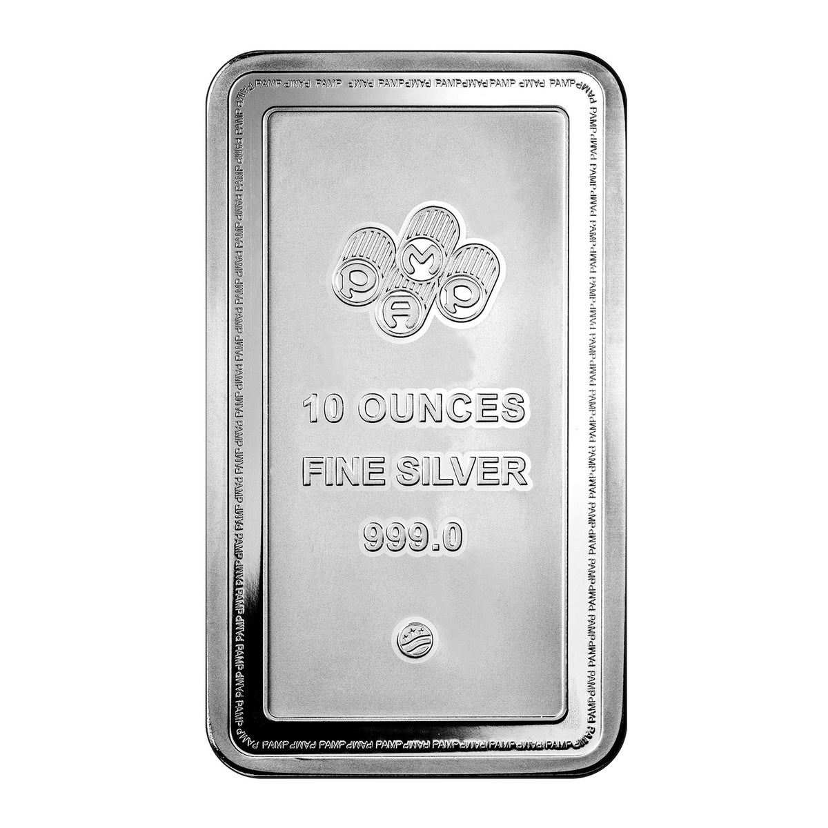 PAMP Lady of Liberty 10oz .999 Silver Bar (No Tax) Light Toned
