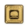 Geiger Edelmetalle 1g .9999 Gold Square Bar in Capsule (No Tax) Scuffed Capsule