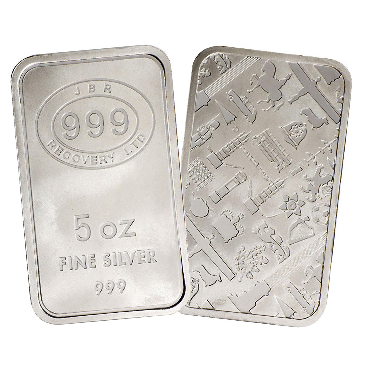JBR 5oz .999 Fine Silver Bar (No Tax)